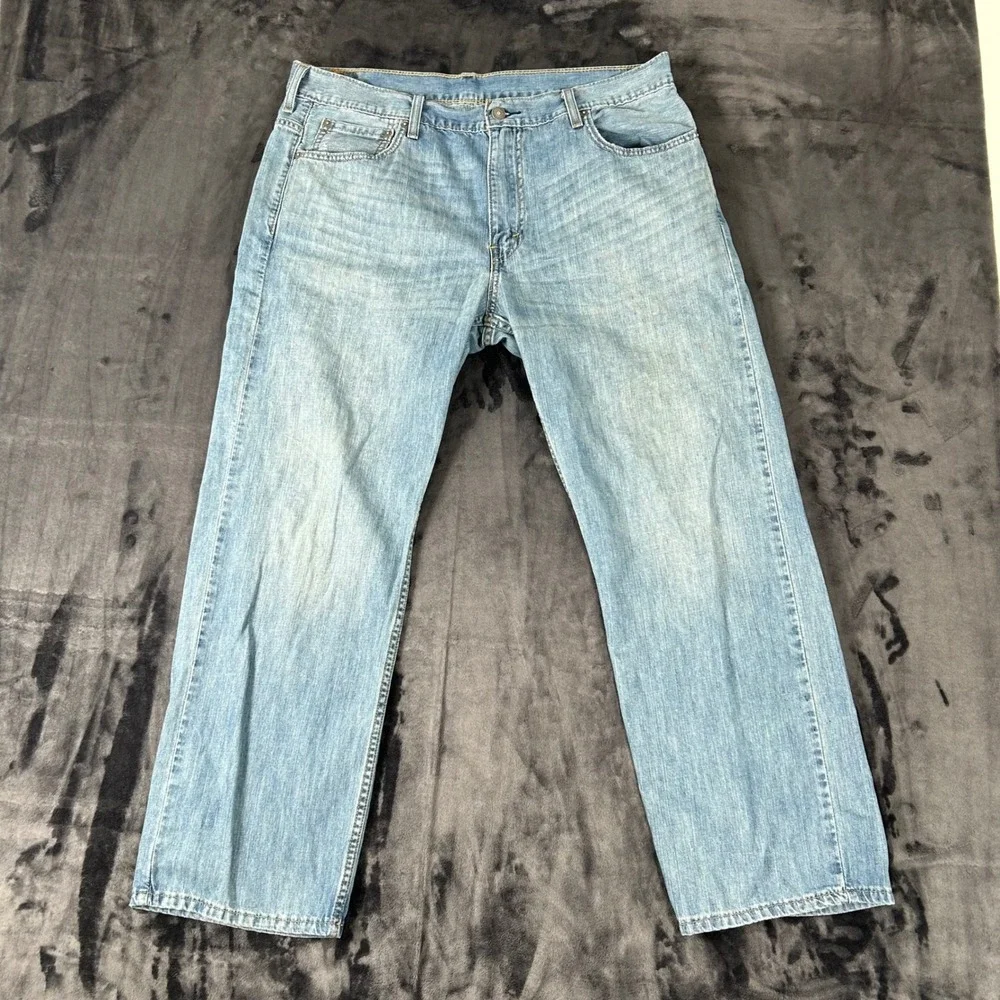 Levi's 569 Loose Straight Jeans Mens 36x30 Light Blue Denim 00569-0094